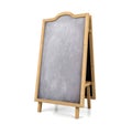 Blackboard menu isolated on white background