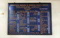 Blackboard with offerings in Indian Coffee House in Kolkata