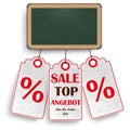 Blackboard Price Stickers Angebot