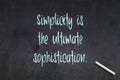 Simplicity is the ultimate sophistication - Quote from Leonardo da Vinci Royalty Free Stock Photo