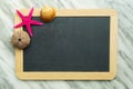 Blackboard for summer memories Royalty Free Stock Photo