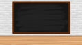 Blackboard template on the wall