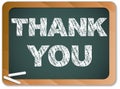 Blackboard with Thank You Message