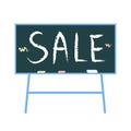 Blackboard with white handwritten text Sale - for back to school sale