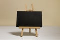 Blackboard on wooden easel