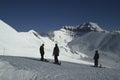 Blackcomb snowboarders Royalty Free Stock Photo