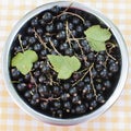 Blackcurrant in a bowl