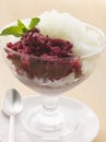 Blackcurrant and Lemon Granita Royalty Free Stock Photo