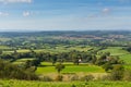 Blackdown Hills east Devon countryside view from East Hill near Ottery St Mary Royalty Free Stock Photo