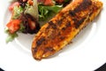 Blackened fillet of white fish