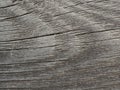 The blackened surface of the old board. Natural gray background or wallpaper. Macro Royalty Free Stock Photo