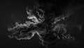 Blackest black backdrop for dramatic effect, conveying intensity and depth Royalty Free Stock Photo