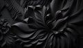Blackest black backdrop for dramatic effect, conveying intensity and depth Royalty Free Stock Photo