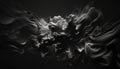 Blackest black backdrop for dramatic effect, conveying intensity and depth Royalty Free Stock Photo