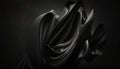 Blackest black backdrop for dramatic effect, conveying intensity and depth Royalty Free Stock Photo
