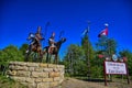 Omah Ko Yis sculpture at East Glacier Montana