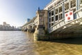 Blackfriars bridge early in the morning, with a sunburst effect