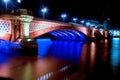 Blackfriars Bridge at night. London Royalty Free Stock Photo