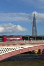 Blackfriars bridge and a Shard on the background , London Royalty Free Stock Photo