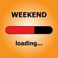 Weekend loading on orange