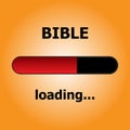 Bible loading on orange