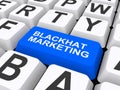 Blackhat marketing Royalty Free Stock Photo