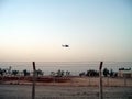 Blackhawk helicopters in flight in Iraq Royalty Free Stock Photo