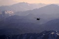 Blackhawk, Sunset, Afghanistan Royalty Free Stock Photo