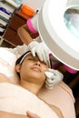 Blackhead removal in facial treatment Royalty Free Stock Photo