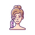 Blackhead remover RGB color icon