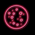 blackhead skin disease neon glow icon illustration