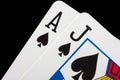 Blackjack cards Royalty Free Stock Photo