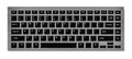 Black keyboard for laptop or computer on checkered background Royalty Free Stock Photo