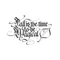 Blackletter quote vector. Royalty Free Stock Photo