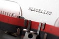 Blacklist concept view Royalty Free Stock Photo