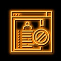 blacklist of persons neon glow icon illustration