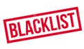 Blacklist rubber stamp Royalty Free Stock Photo