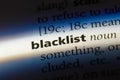 blacklist Royalty Free Stock Photo