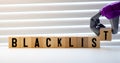 BLACKLIST word made with building blocks