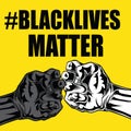 Black Lives Matter Drawing hand vector 16