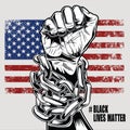 Black Lives Matter Drawing hand vector 13