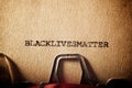 Blacklivesmatter concept view Royalty Free Stock Photo