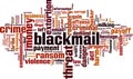 Blackmail word cloud