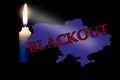 blackout in Ukraine no light heat
