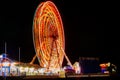 Blackpool Central Pier and Ferris Wheel at the Night, Lancashire, UK Royalty Free Stock Photo