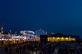 Blackpool at night during Covid restrictions Royalty Free Stock Photo