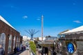 Blackpool Pleasure Beach busy despite Covid restrictions Royalty Free Stock Photo