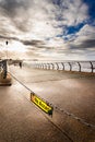 Blackpool promenade on a cold winters day.