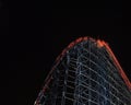 Blackpool - Rollercoaster at night Royalty Free Stock Photo