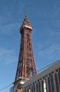 Blackpool tower - blue sky Royalty Free Stock Photo